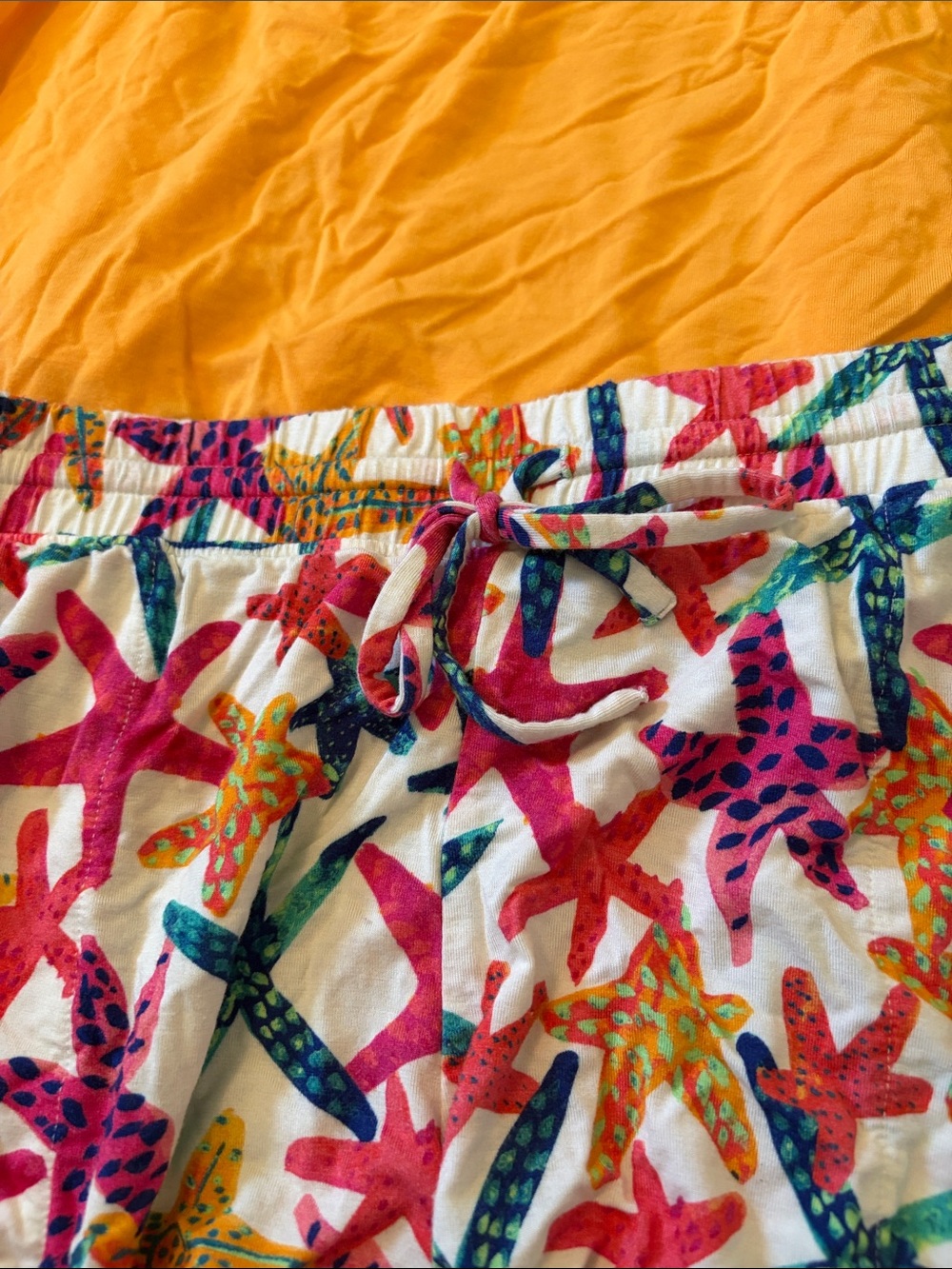 Soma Orange Camisole with Multicolor Starfish PJ Set - Picture 3 of 5